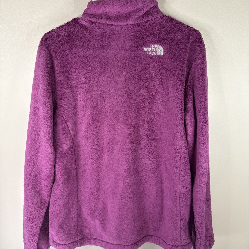 The North Face Fuchsia Purple Osito Furry Fleece Full Zip Jacket- Large - Picture 6 of 10